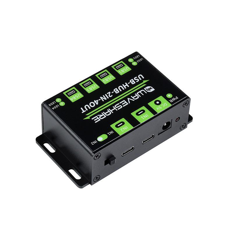 USB-концентратор MicroSnow на 4 порта USB 2.0, двойной хост, свободное переключение, схемы множественной защиты