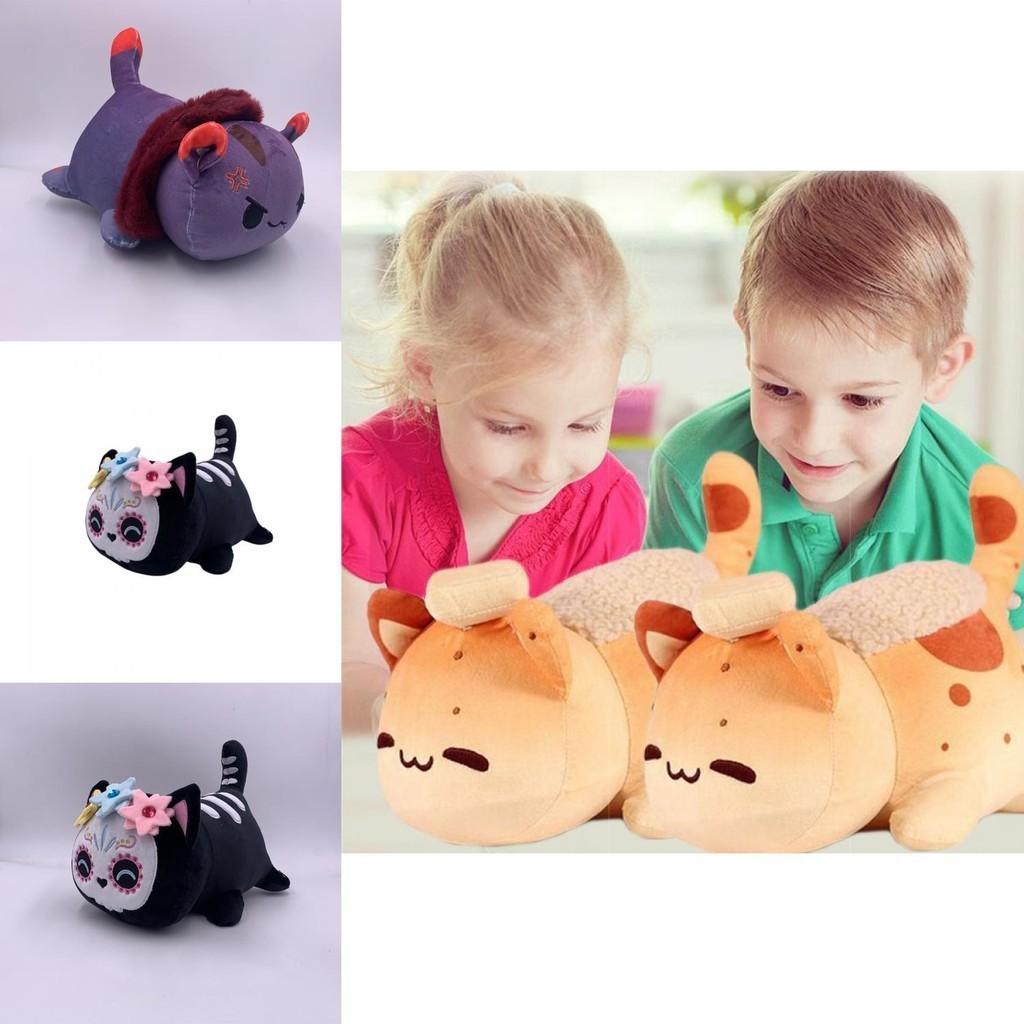 Очаровательная плюшевая игрушка Aphmau Skull Taco Pumpkin Bread Cat Meemeows для домашнего декора