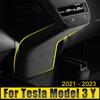 For Tesla Model 3 Y 2017 2018 2019 2020 2024 2024 2024 ABS Car Rear Air Conditioning Vent Outlet Cover Anti Kick Trim Sticker