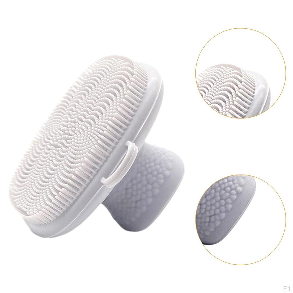 Face Brushes for Cleansing Pore Cleaning Manual Beauty Brush Wet Dry, Silicone