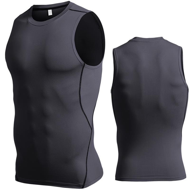 Men's Quick-Dry Silk Grid Sports Vest: Spring/Summer Base Layer for Training, Running, and Basketball