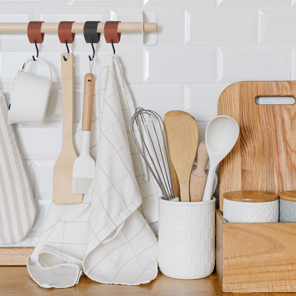 4/6/12 шт. S-образные крючки из искусственной кожи, многофункциональные S-образные крючки, подвесной крючок для подвешивания пальто, полотенца, для кемпинга, кухни, ванной комнаты, ручка