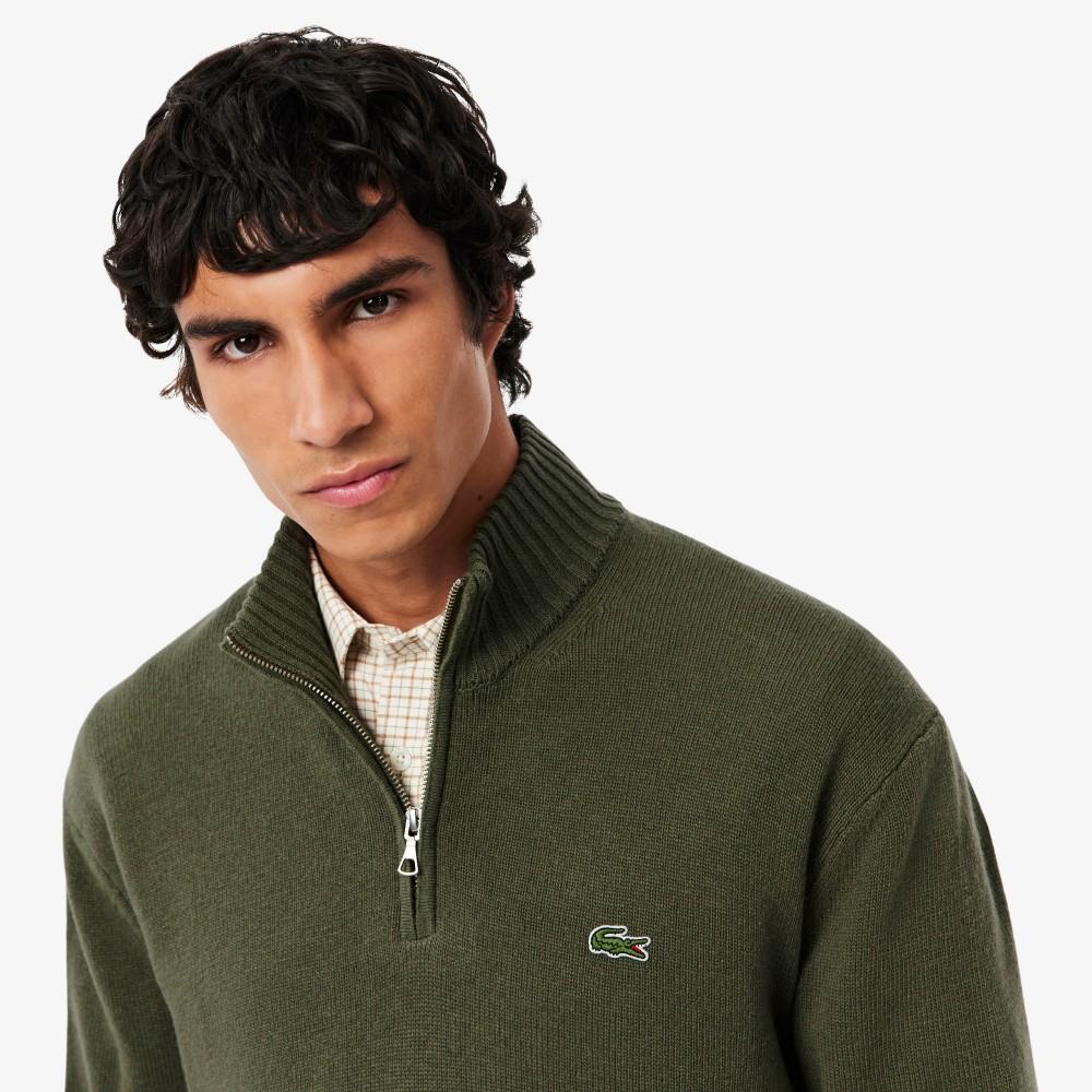 Lacoste Мужской свитер с полумолнией из смесовой шерсти AH3052-55NE9F