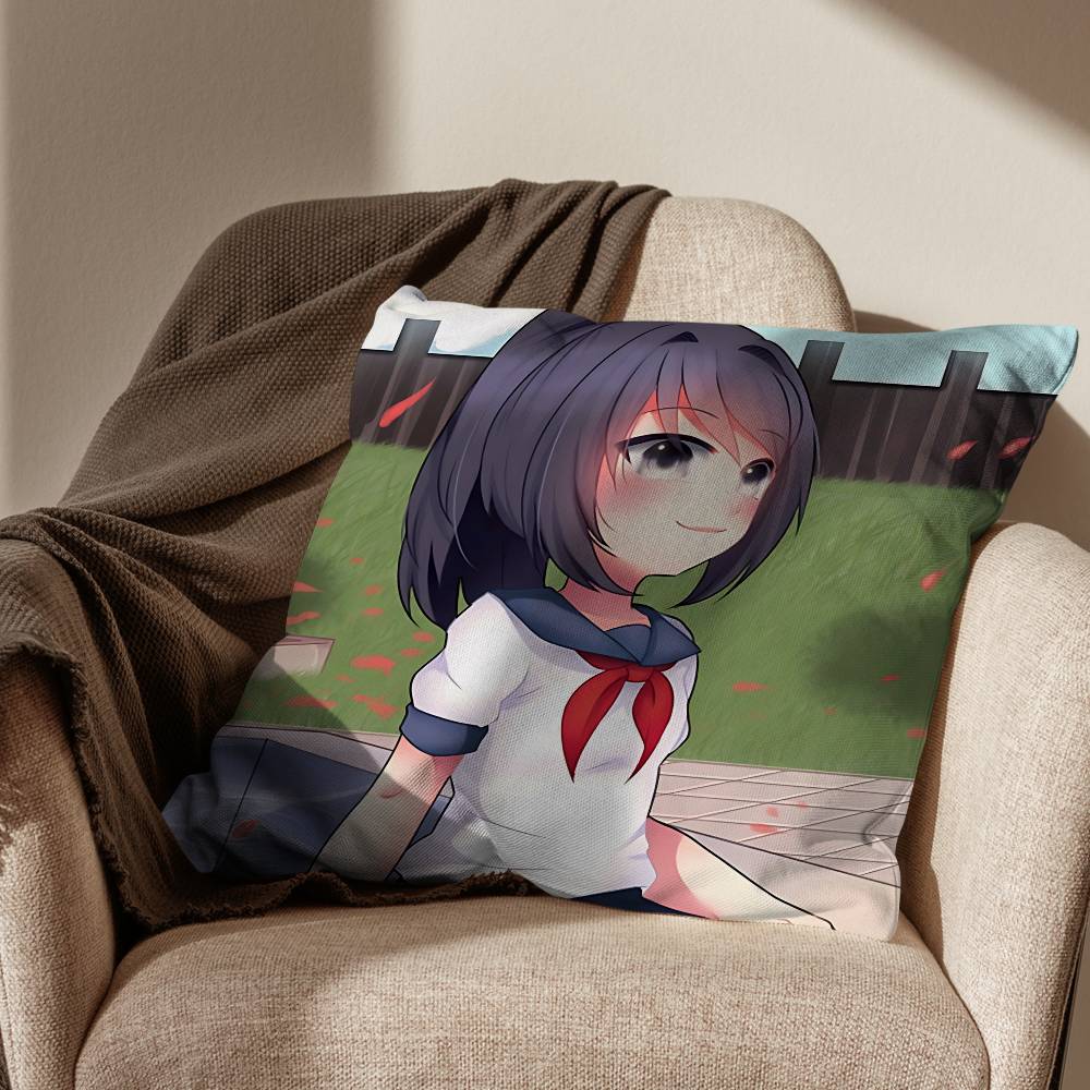 Yandere Simulator Ayano Aishi Принт Наволочка см Квадратный Чехол для Подушки для Декора Гостиной Спальни