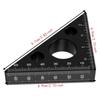 High Precision Measuring Tool Aluminum Alloy Layout Measuring Tool Triangle Ruler  For Woodworking