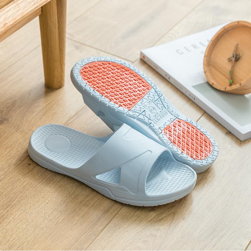 Ladies New Slippers Non-slip Slippers Summer Bathroom Thick-soled Indoor Couple Soft-soled Sandals and Slippers