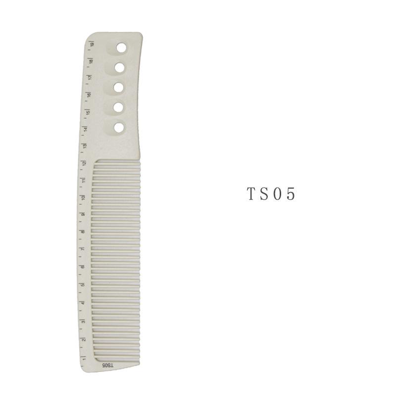 Anti-Static Haircut Comb with Laser Engraved Ruler for Men and Women - Flat Head & Pointed Tail