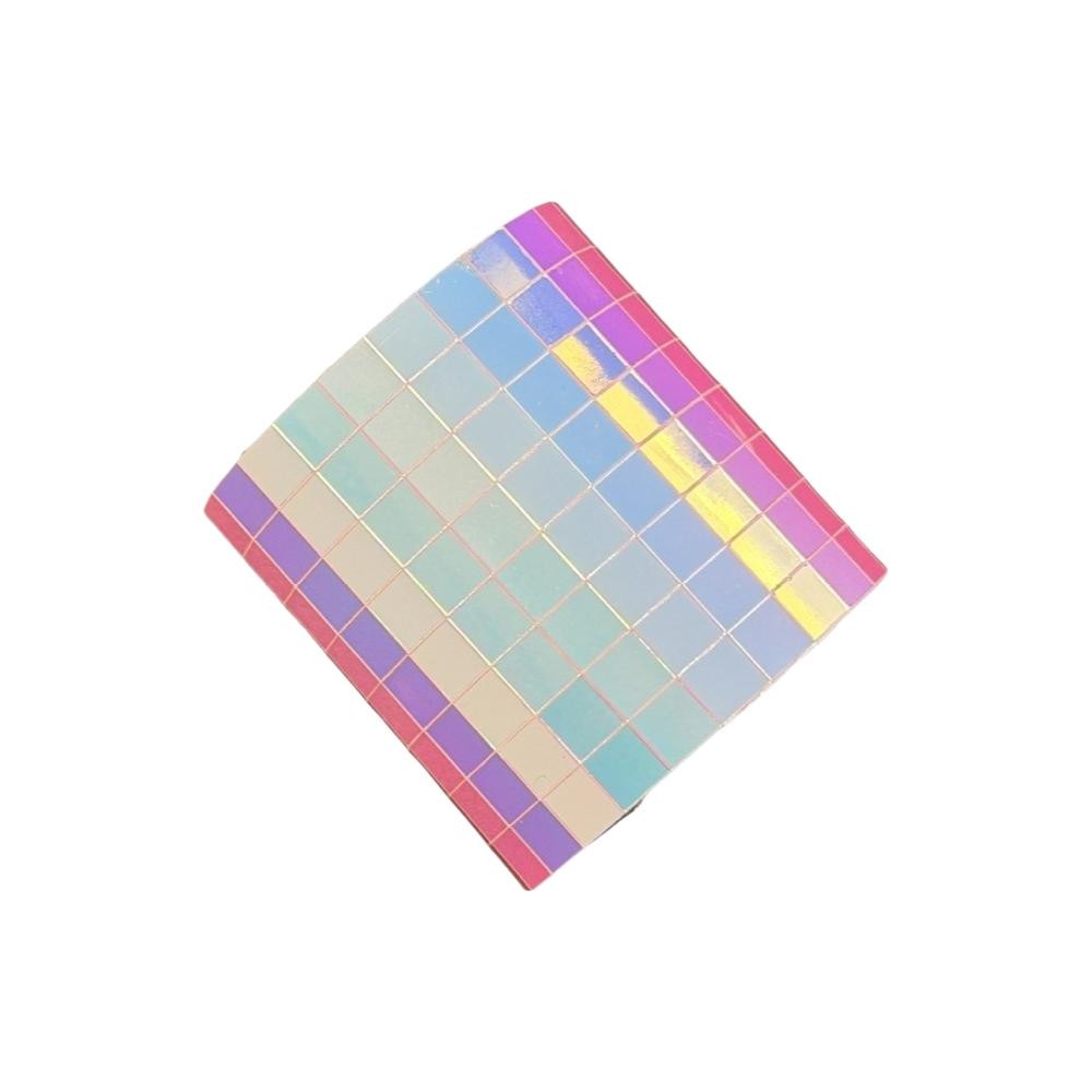 Reflective Mirror Surface Self Adhesive Mosaic Stickers 4x100cm Glass Tile Strip Home Decoration