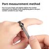 2 Pcs Ring Sizers with Magnified Glass for Convenient Reading Accurate Scale 45674 Ring Measuring Belt Reusable