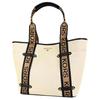 New MICHAEL KORS Polyester With Cotton Tote Bag Shopping Bag Shoulder Bags Handbags Regular Women's Beige & Black 30T2G5VT3C-006