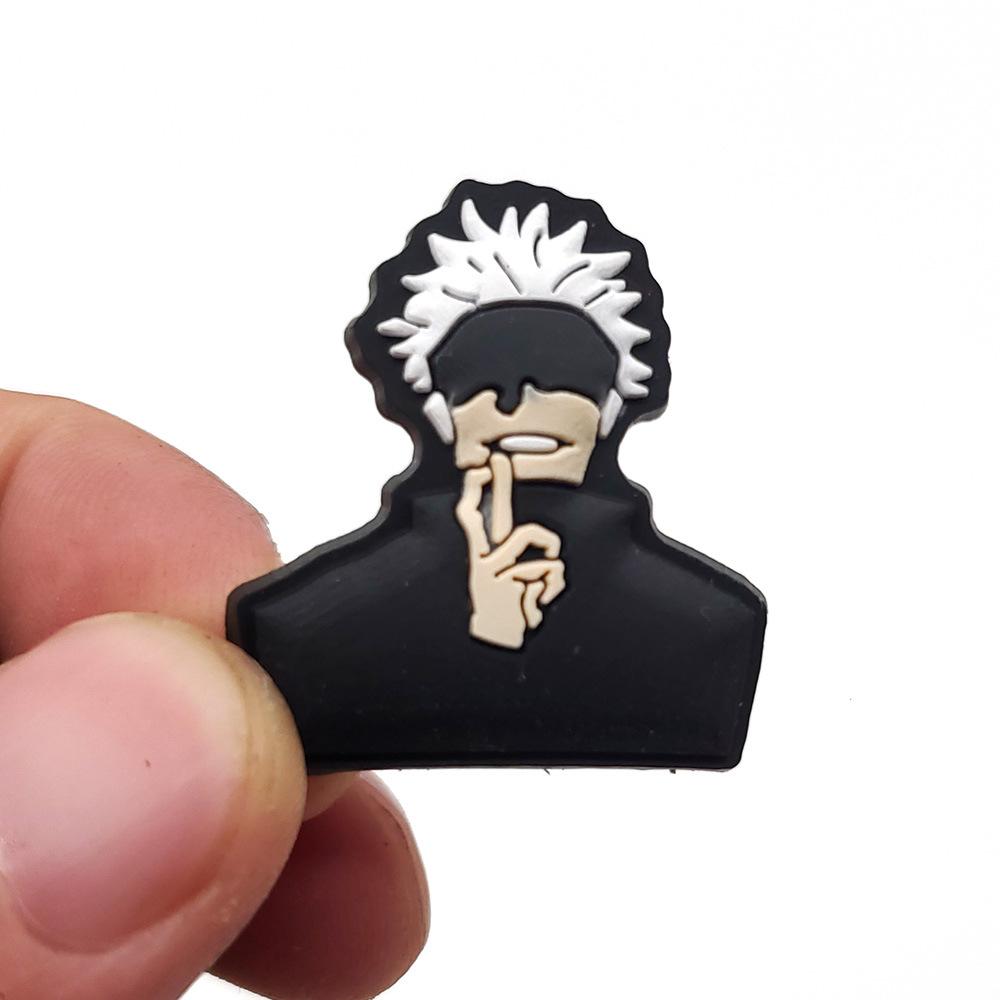Набор из 10 шт. Мультяшные Аниме Аниме Jujutsu Kaisen Итадори Юдзи Годзё Сатору Фигурки DIY Декоративные Пряжки Аксессуары для Сандалий Подарок