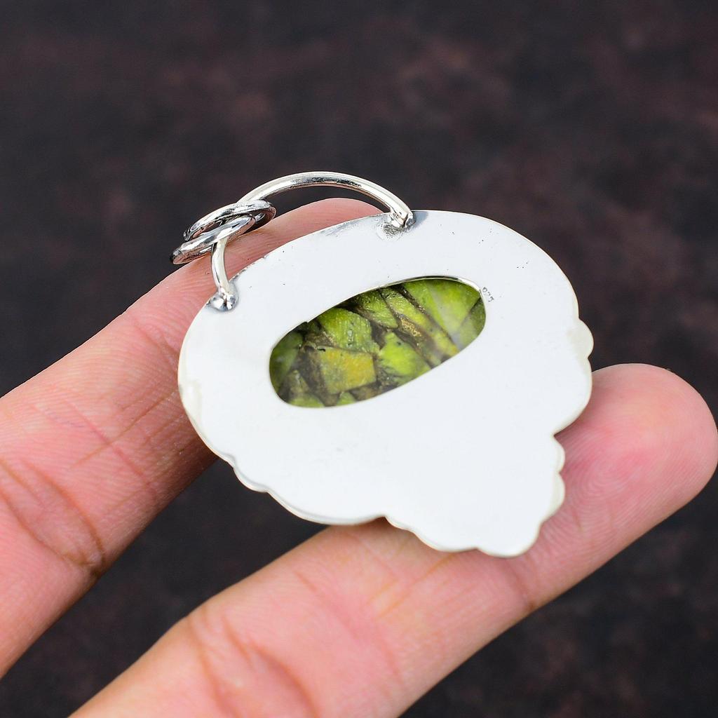 Медный кулон-стихтит, очень красивые ювелирные изделия из драгоценных камней, ювелирные изделия из стерлингового серебра 925 пробы, подвеска с цветком ручной работы, камень, ювелирное изделие, подарок для невесты