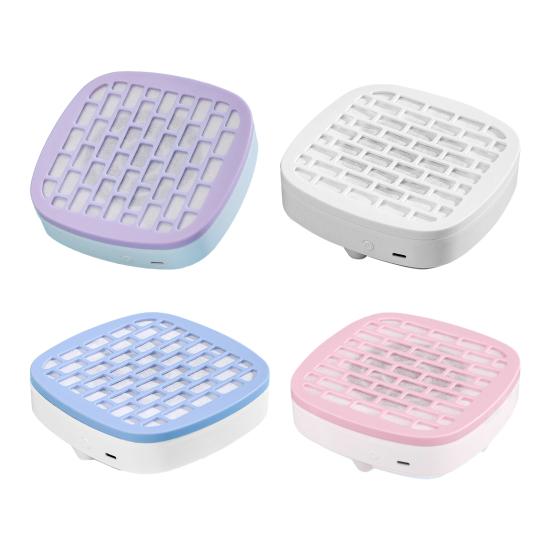 Мини-пылесос для ногтей USB Мощное всасывание 3200 об/мин Пылесборник для ногтей 3 регулируемые скорости Портативный для путешествий дома салона Вентилятор для пылесоса для ногтей с фильтром