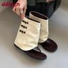 Fashion New 2025 Fashion Open Toe Women Ankle Sandals Boots With Height Increasing Footwear Ladies Short Booties Shoes Female Flip Flops