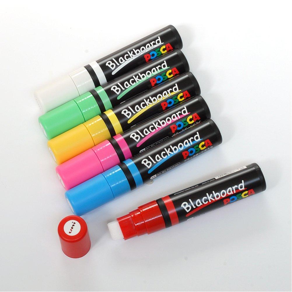 uni Mitsubishi Pencil Blackboard Posca Extra Thick 6 Colors PCE50017K6C Water-based Pen,