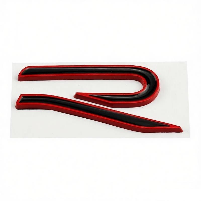 ear1 Metal for Volkswagen VW R Emblem Tiguan Bora GOLF POLO PASSAT CC T-CROSS Touran Jetta Arteon MK6 Car Grille Emblem Modification