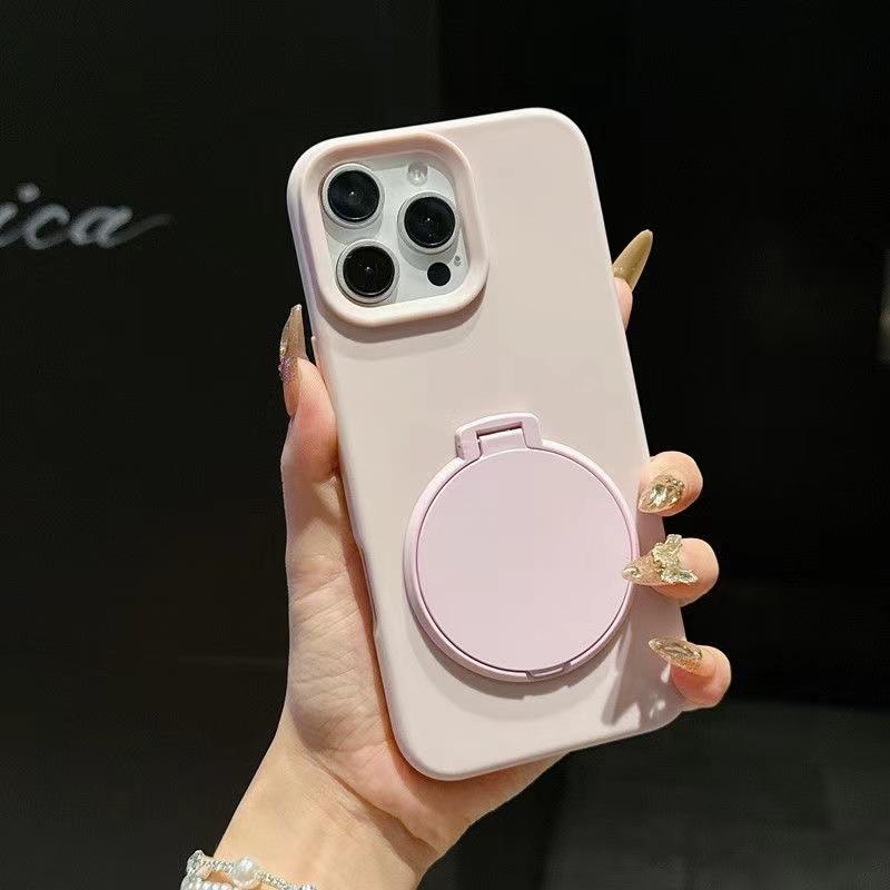 Применимо к чехлу для мобильного телефона iPhone16 15pro креативный 14plus зеркальный держатель 13promax противоударный защитный чехол