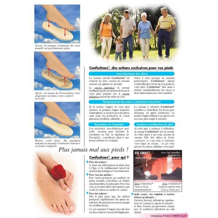 Pediexpert Pantoufles ConfoShoes À Mémoire De Forme - Taille 40/41