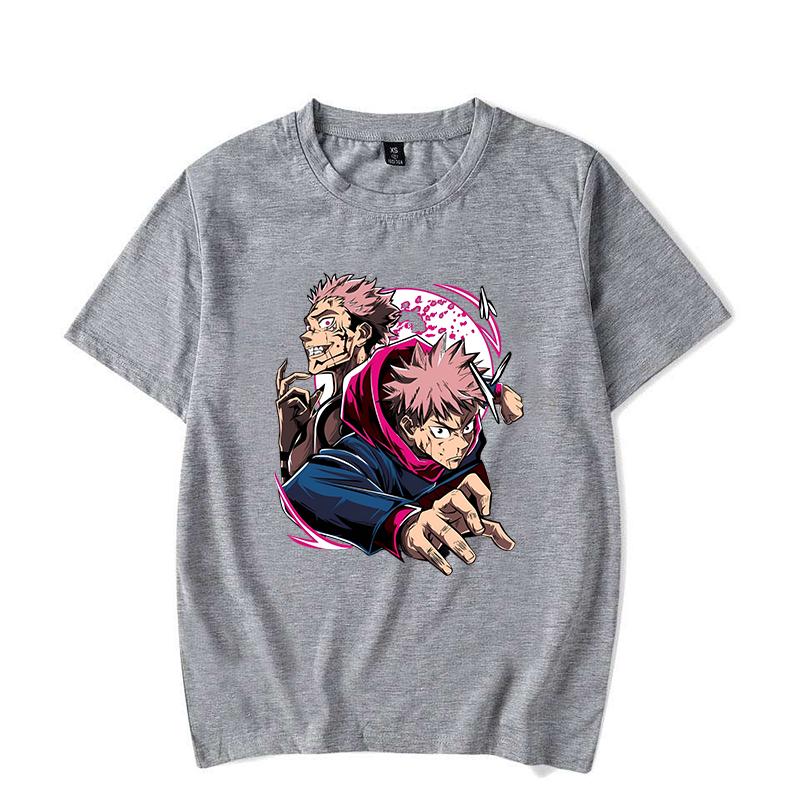New Itadori Yuji Ryomen Sukuna Print T Shirt Unisex Casual Short Sleeve T-shirt Women Men Fashion Anime Graphic Print Tops Tees