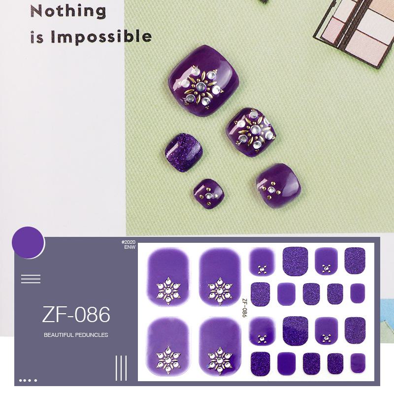 Наклейки на ногти с 3D-ромбовидным узором: Водостойкий, долговечный, отбеливающий для ног