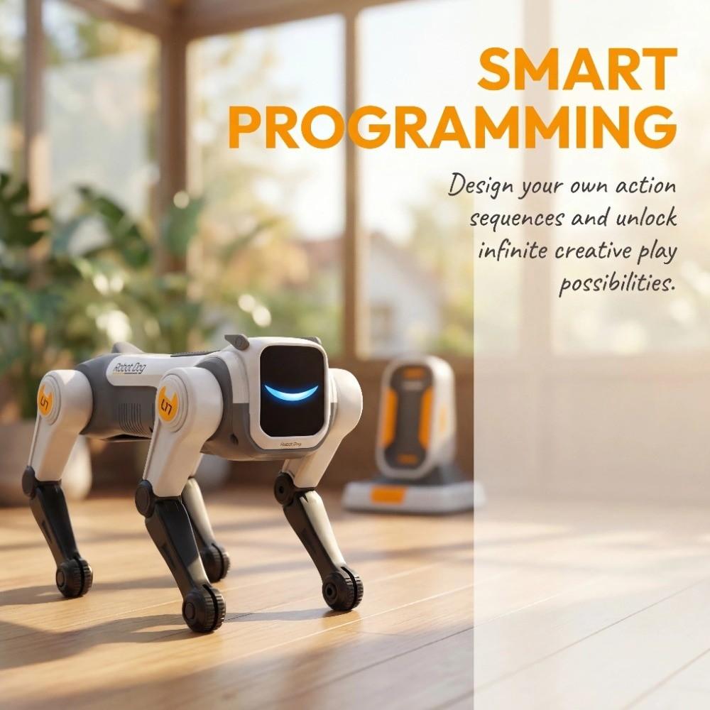 Programmable RC Robot Dog Voice Command Mechanical Dog Stunt Robot Smart Robot Dog Kids Toys