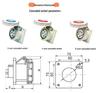 IP67 Waterproof 16A/32A Industrial Plug & Socket, European Standard, 3/4/5-core, Male & Female Connector