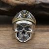Модное кольцо с черепом Капитан ВМФ Легион Нежити Ретро Панк Кольцо на указательный палец Простое кольцо Новое мужское открывающееся