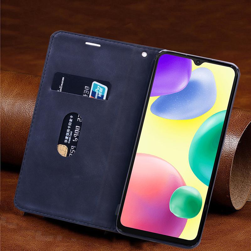 Xiaomi For Redmi Case Phone 10a Texture Leather Wallet Book Cases For Redmi 10a 10 A Shockproof Flip Stand Holder Bracket Cover 653 Fundas