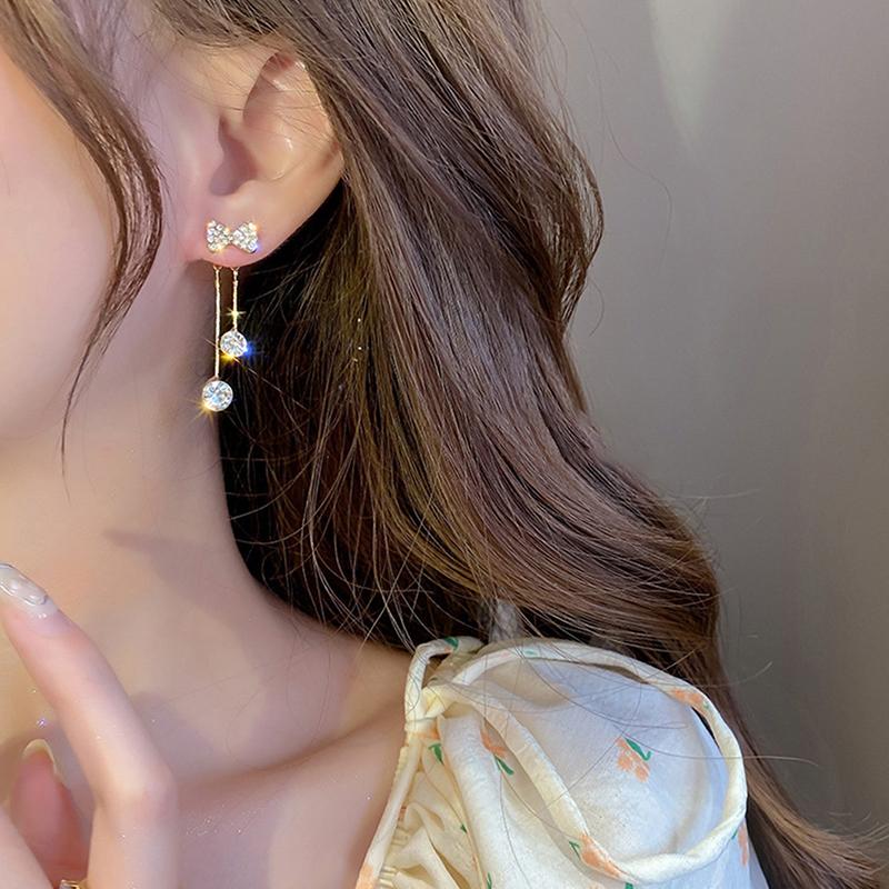 Серебряная игла S925 Элегантность Кисточка Длинный Модный Дизайн Полный Серьги Вечеринка Украшения Изысканные Подарки