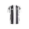 Футболка Juventus Colorblock с круглым вырезом, облегающая, мягкая, с коротким рукавом, мужская, белая, черная IT6056