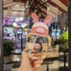 Bpas Frees Childrens Rabbit Figure Design Drinking Bottle With Carry Handle And Simple to clean Drinking Lip