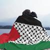 Фланелевое одеяло с флагом Палестины, палестинское одеяло Hatta Kufiya Keffiyeh с узором для кровати, дивана, дивана, 125*100 см, одеяло