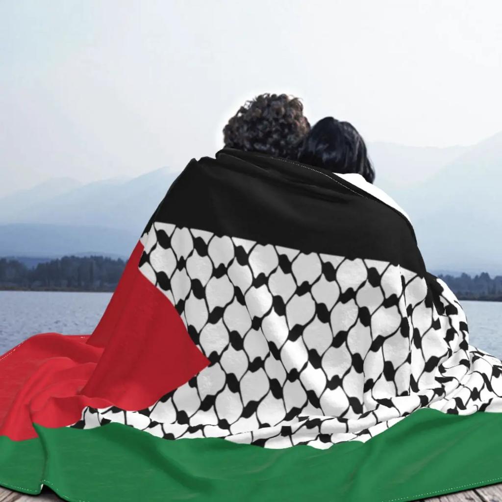 Фланелевое одеяло с флагом Палестины, палестинское одеяло Hatta Kufiya Keffiyeh с узором для кровати, дивана, дивана, 125*100 см, одеяло