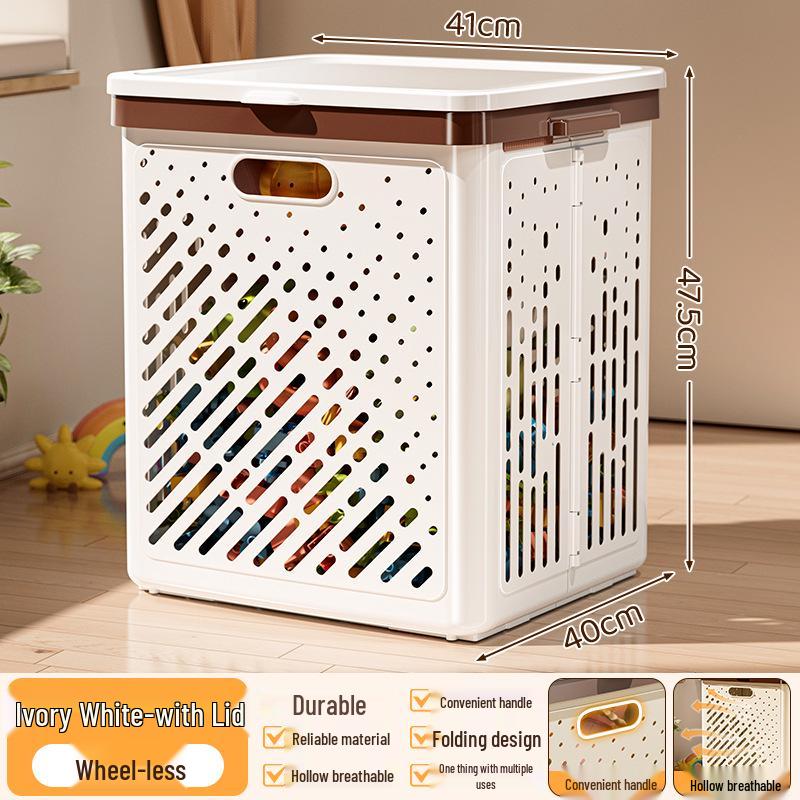 Foldable Large Capacity Laundry Hamper for Bathroom and Household Use