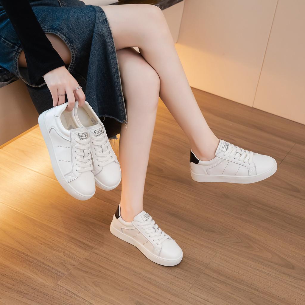 Thick-soled Heightening Little White Shoes Women's Versatile Shoes with Skirts Women's 2025 New Spring and Autumn Sports and Leisure Board Shoes