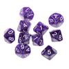 10 шт. Многогранные кубики D10 однотонные для ролевой игры TRPG, реквизит для вечеринки, подарок