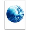 Canvas print, Blue watercolour circle