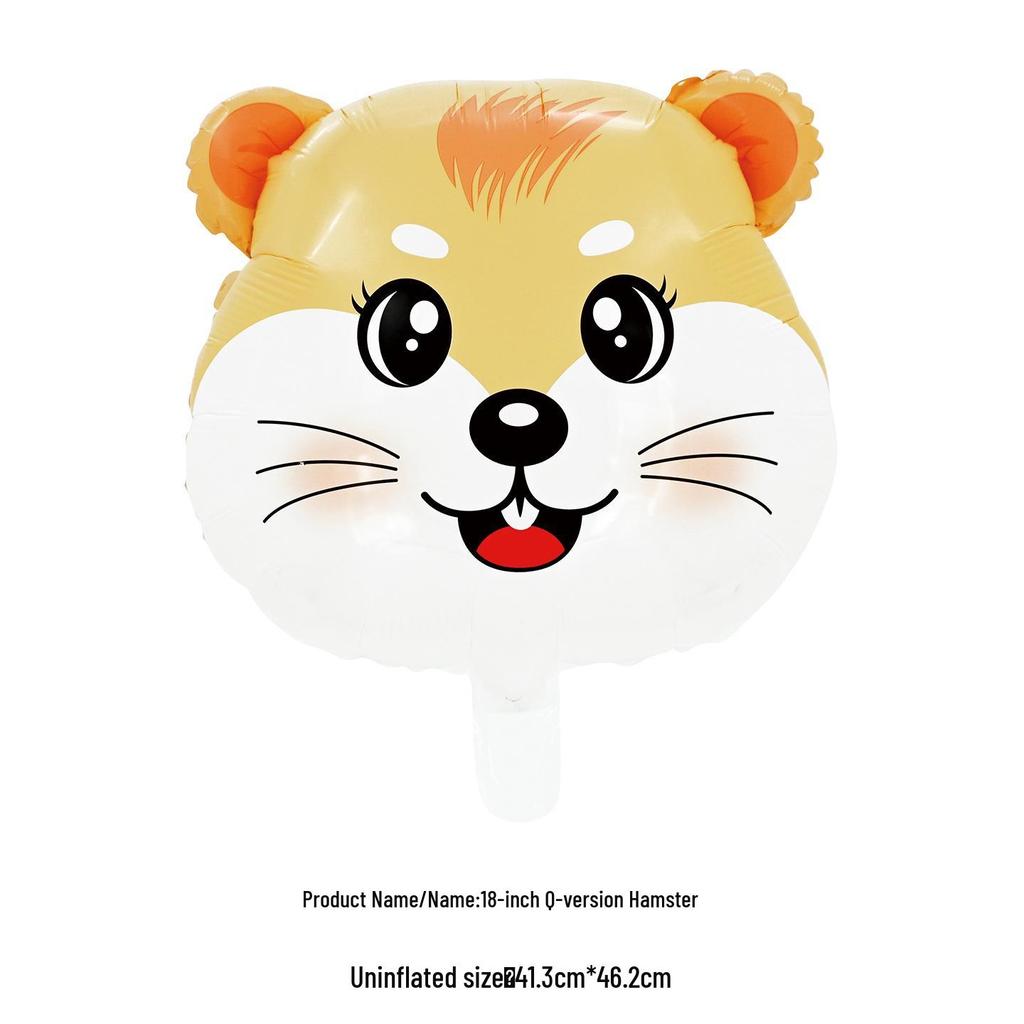 18" Новый Q-версия Детский мультяшный животный фольгированный шар для украшения на день рождения