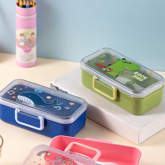 700 мл детский ланч-бокс Bento герметичная коробка для закусок с рисунком без бисфенола А легко переносить детям