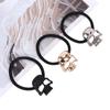 Fashion Girl Vintage Punk Elastic Hair Rope Women Metal Skull Hairband