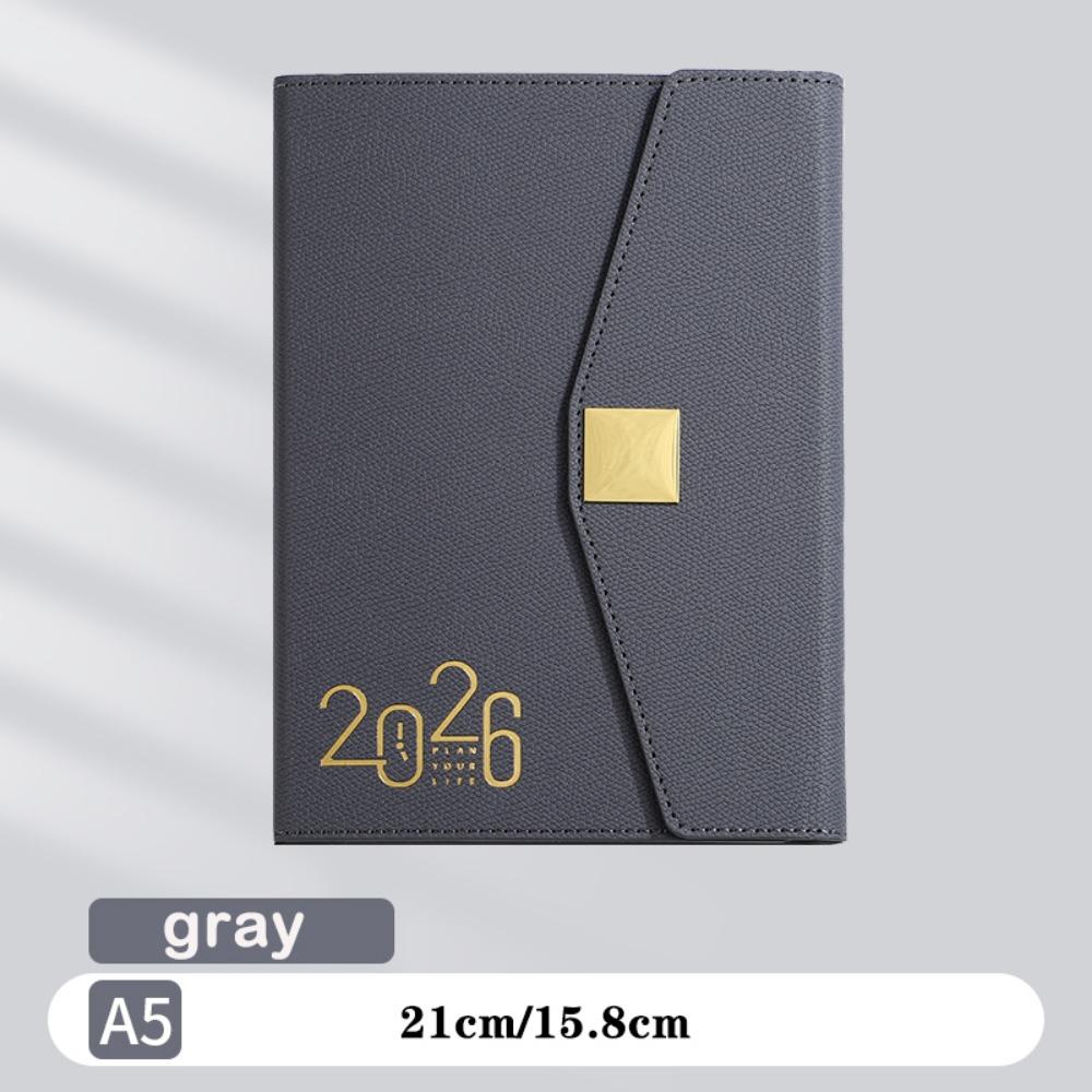 Square Buckle Planner Notebook A5 English Notebook NEW Schedule Book  Daily Plan Time Organizer