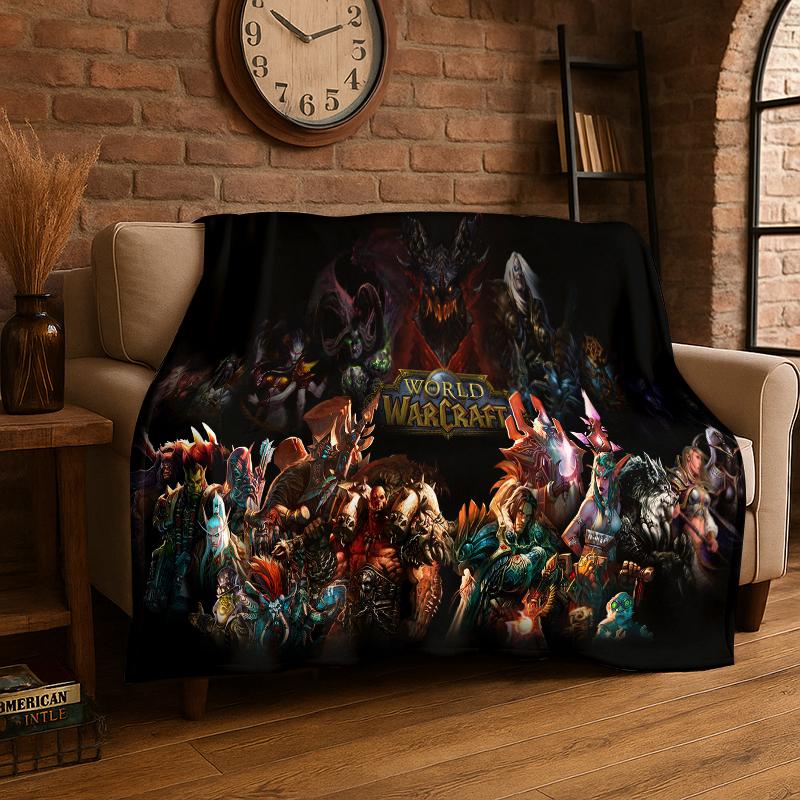 Охотник на демонов Артас World of Warcraft WOW Игра Фланелевое одеяло Мягкое теплое покрывало для спальни гостиной кровати Путешествия пикника