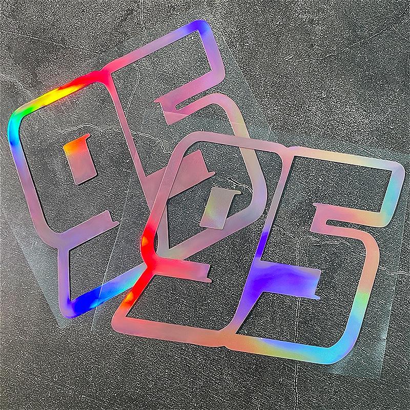 1pc Number 95 Motorcycles Laser Stickers Waterproof for Motorcycle Windshield Fuel Tank Tailbox Car Window Universal Vinyl Decal