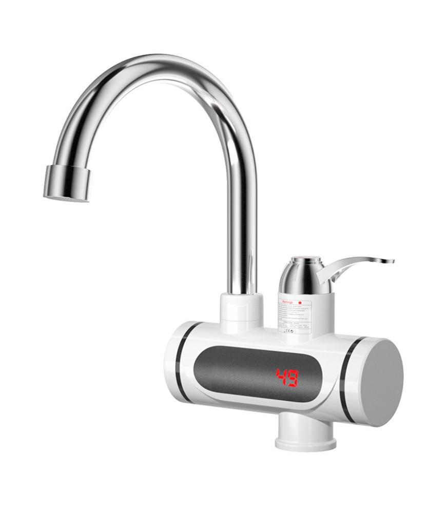Мгновенный электрический водонагреватель-кран с цифровым дисплеем для душа, двойного использования (горячая и холодная вода)