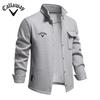 Callaway Вышитый осенне-зимний новый мужской свитшот с длинными рукавами и лацканами, кардиган, декоративный пиджак с карманами
