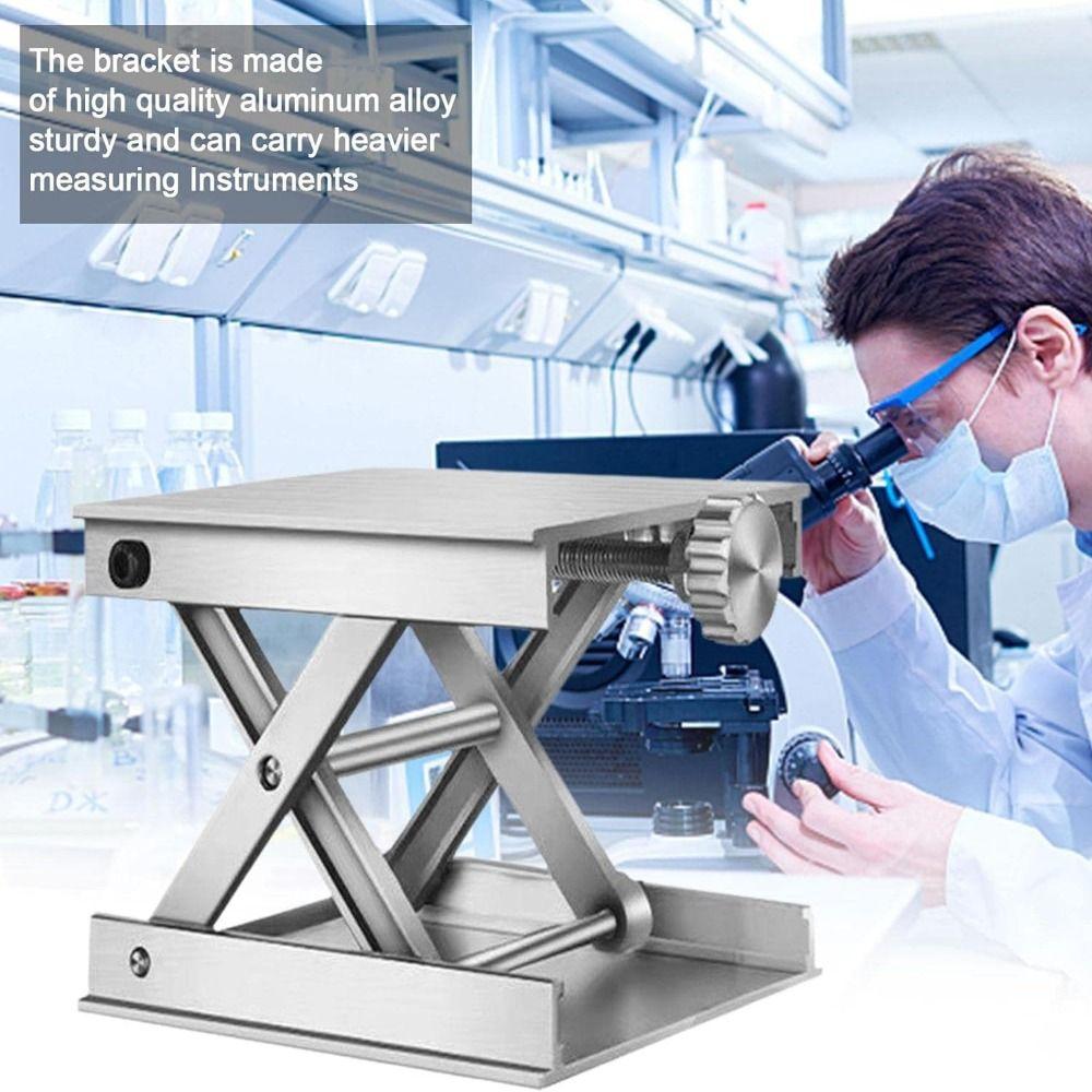 Lift Height Range Lab Lift Stand Table Aluminum Zinc Zinc Alloy Lab Jack Plate Scientific