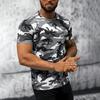 Summer T-shirt Men's Fashion Camouflage Printed Outdoor Short Sleeved Casual T-shirt 3D Large Size Men's Top