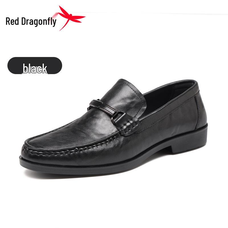 Мужские мокасины Red Dragonfly из натуральной кожи, без шнуровки - Повседневные мокасины в британском стиле для вождения