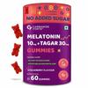 Melatonin 10mg Gummies with Tagara, L-Tryptophan & Vitamin B6 | 60 Vegetarian Gummies