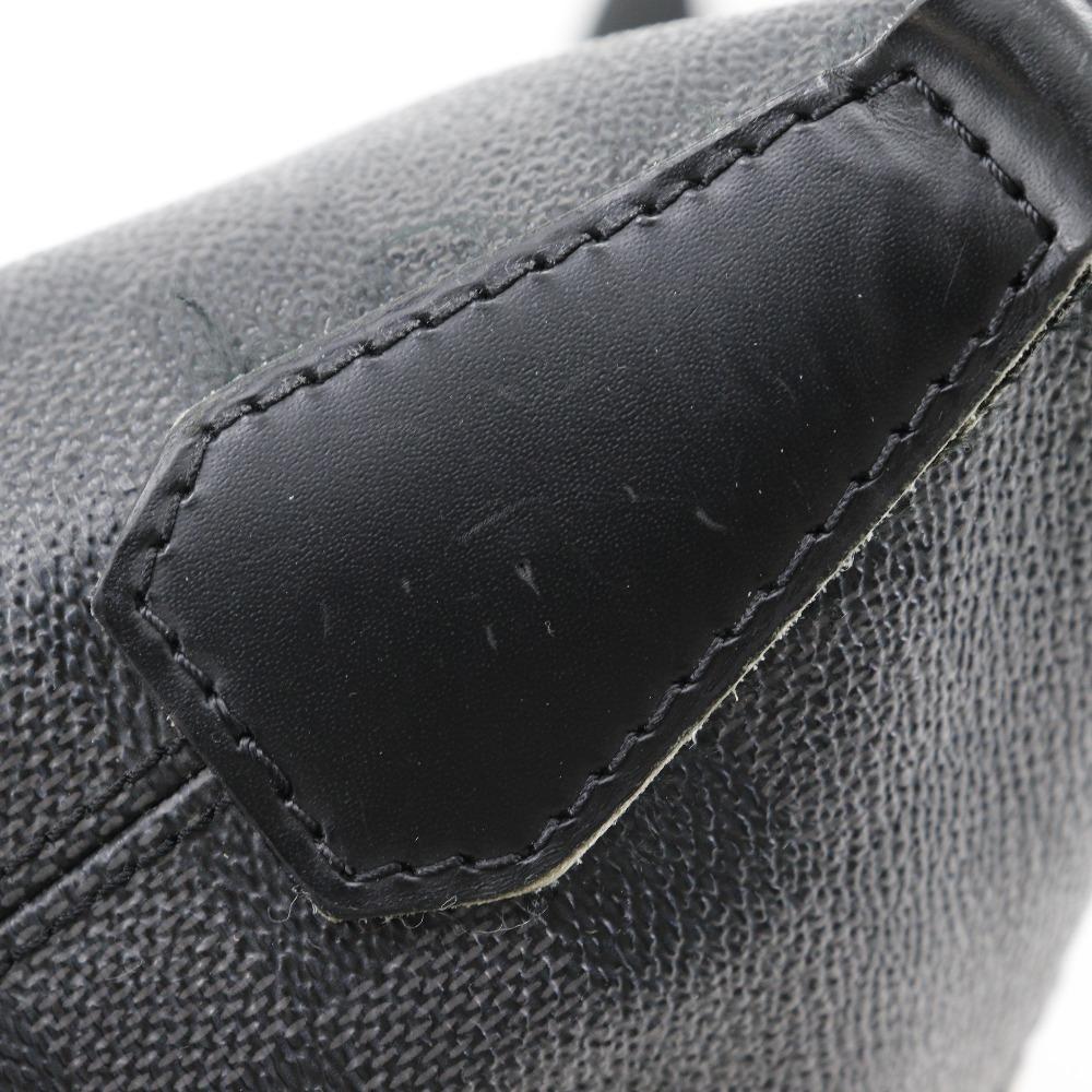 Louis Vuitton Mick PM Shoulder Bag N41211 Black Damier Grafitto Canvas Mens Used